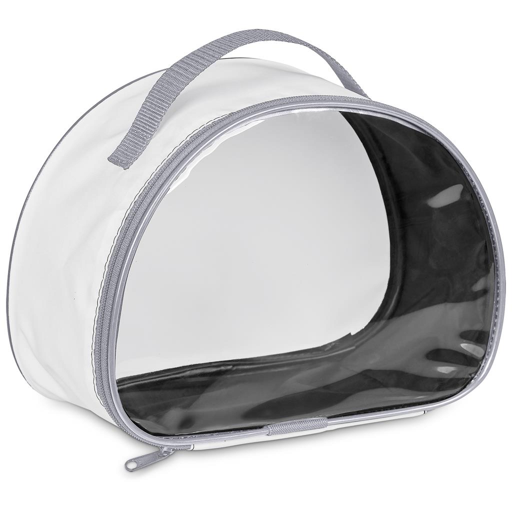 Pre-Production Sample Custom Aloe Toiletry Bag With PVC Front Window - and Cosmetic Bags