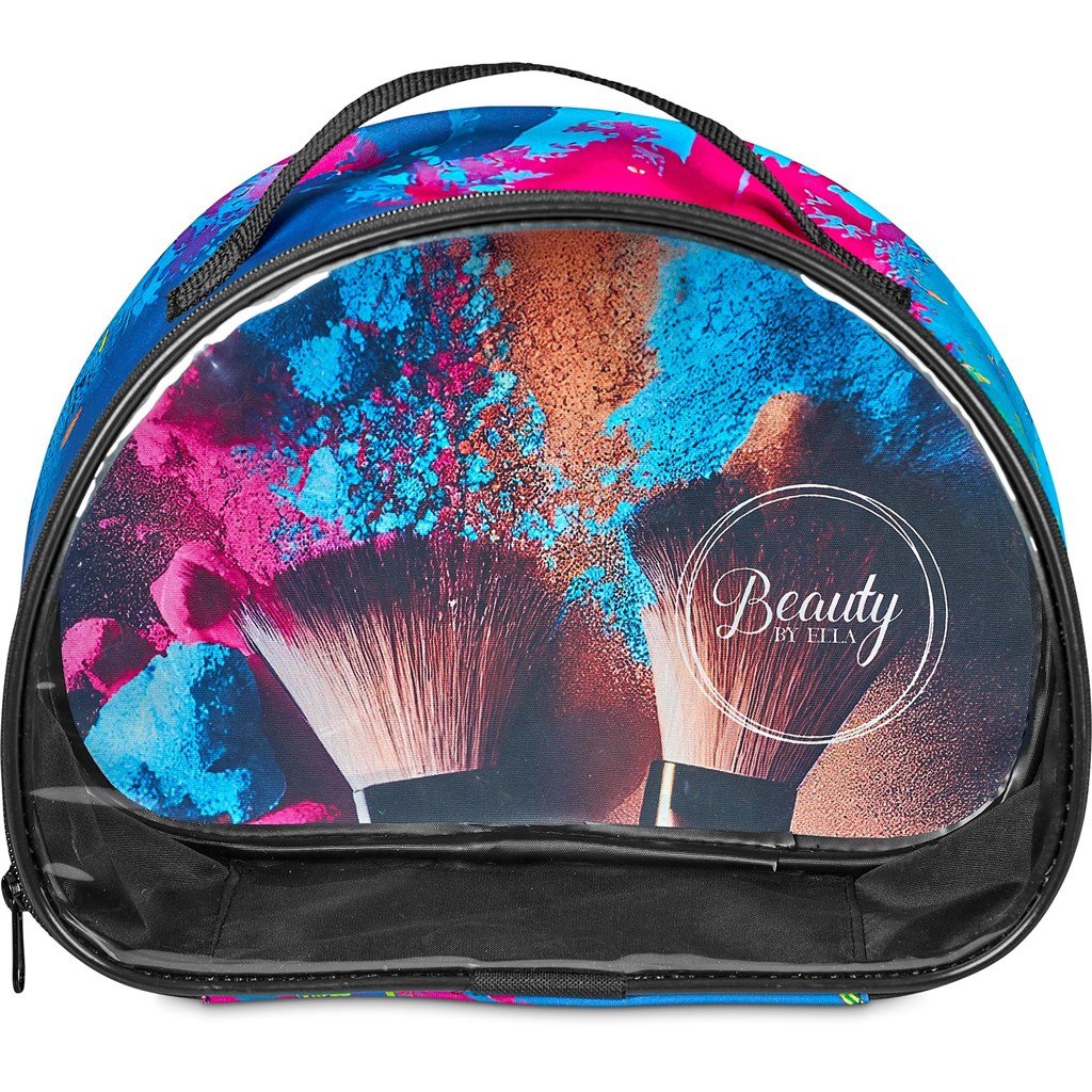 Pre-Production Sample Custom Aloe Toiletry Bag With PVC Front Window - and Cosmetic Bags