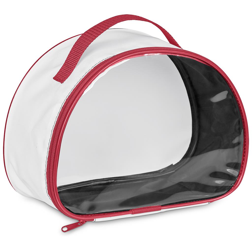 Pre-Production Sample Custom Aloe Toiletry Bag With PVC Front Window - and Cosmetic Bags