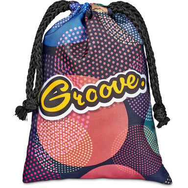 Pre-Production Sample Custom Atlantic Mini Polyester Drawstring Pouch BLACK - Bags and Backpacks