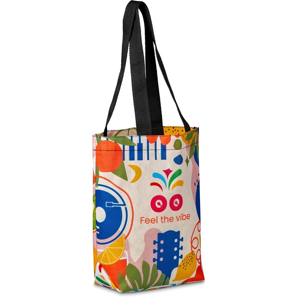 Pre-Production Sample Custom Bayside Recycled PET Stitch-Bond Shopper - and Tote Bags