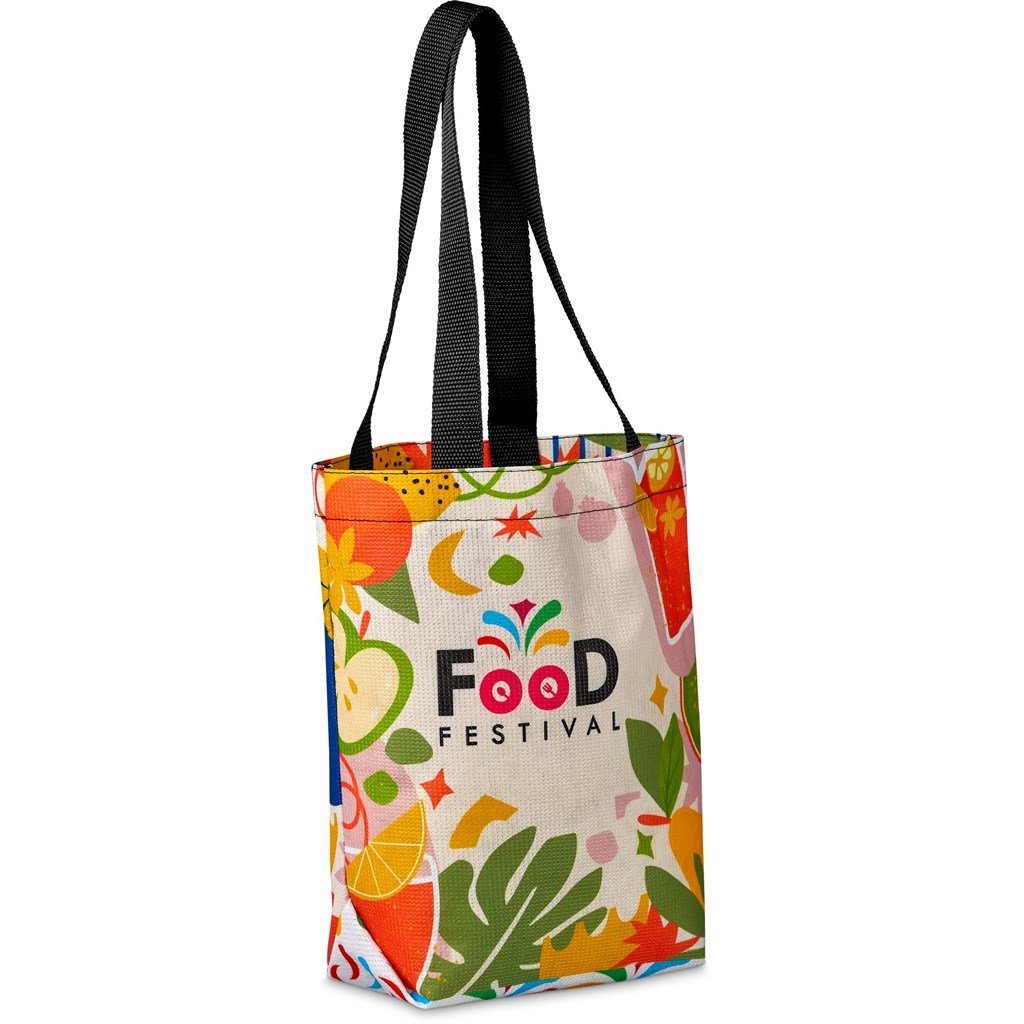 Pre-Production Sample Custom Bayside Recycled PET Stitch-Bond Shopper - and Tote Bags