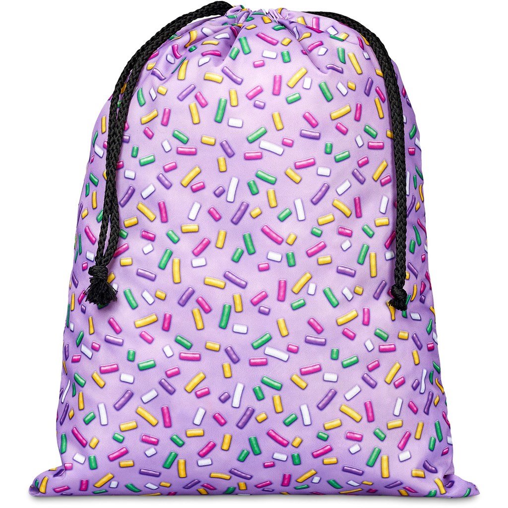 Pre-Production Sample Custom Benguela Jumbo Polyester Drawstring Pouch BLACK - Bags and Backpacks