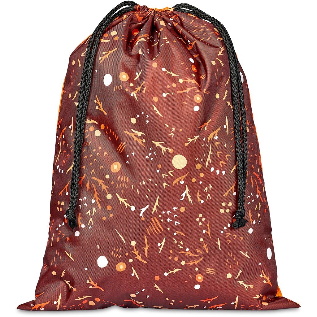 Pre-Production Sample Custom Benguela Jumbo Polyester Drawstring Pouch BLACK - Bags and Backpacks
