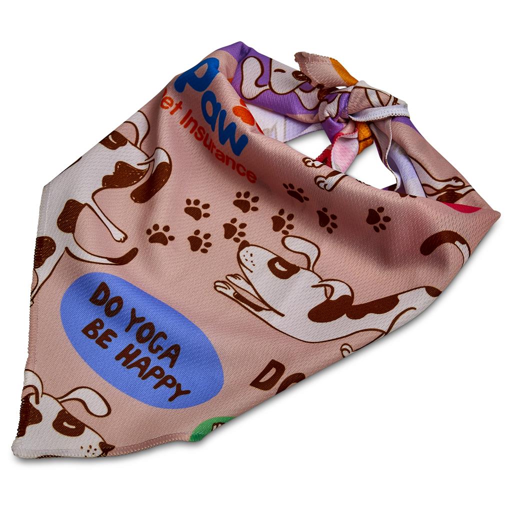 Pre-Production Sample Custom Bosco Large Polyester Dog Bandana L / SOLID WHITE - Pet Accessories