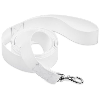 Pre-Production Sample Custom Buddy Polyester Dog Leash SOLID WHITE - Pet Accessories