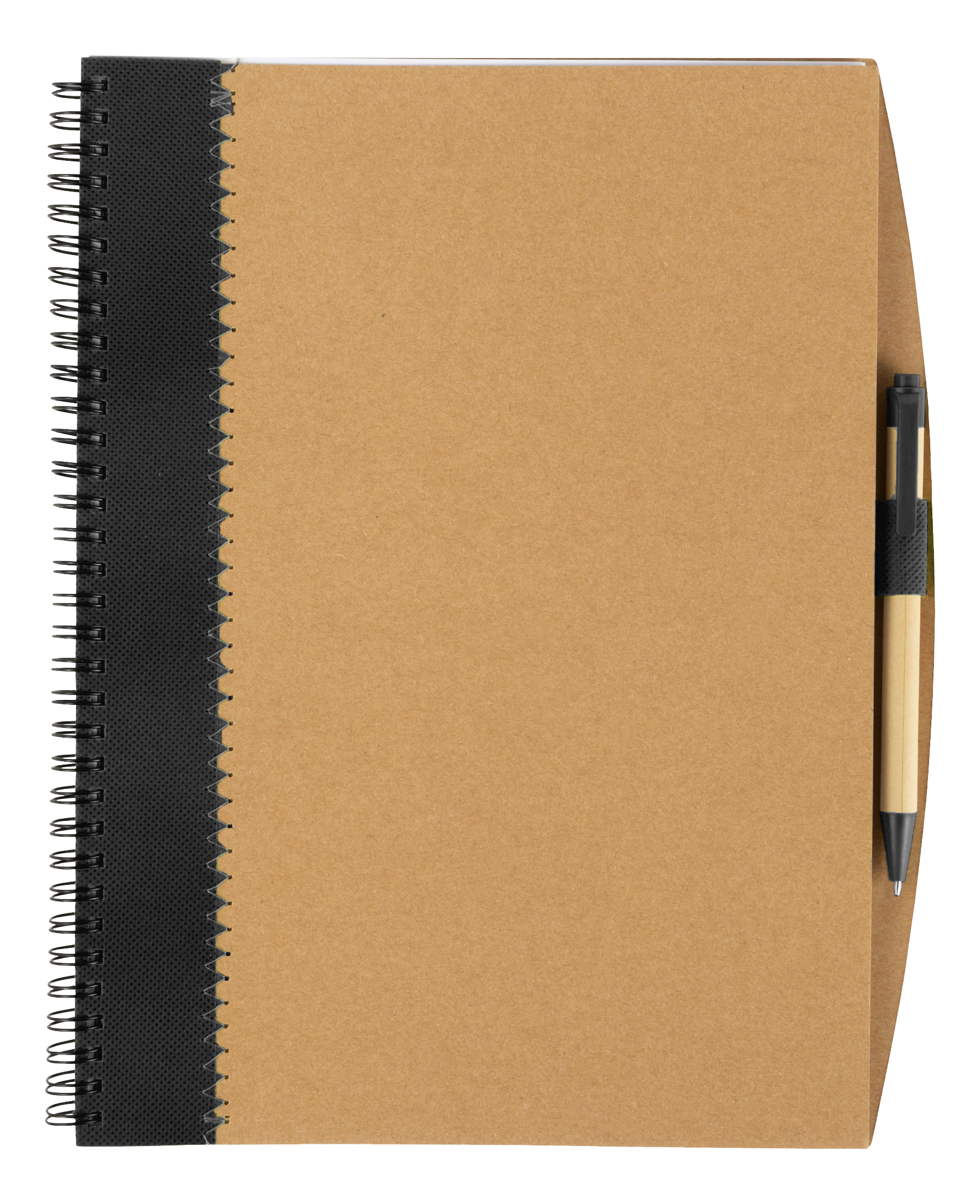 Recycled Cardboard Notebook With Pen Black / STD / Last Buy - Notebooks