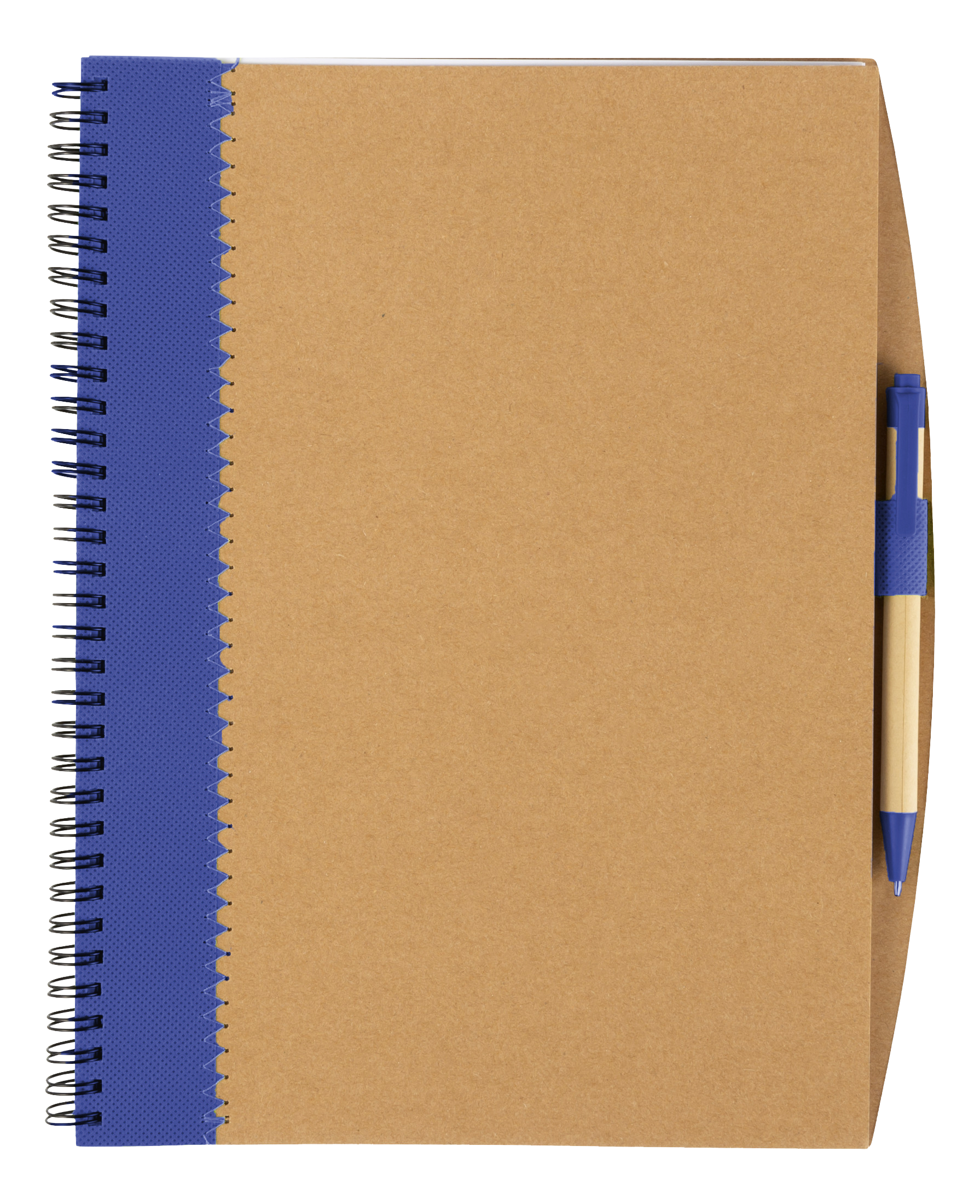 Recycled Cardboard Notebook With Pen Blue / STD / Last Buy - Notebooks