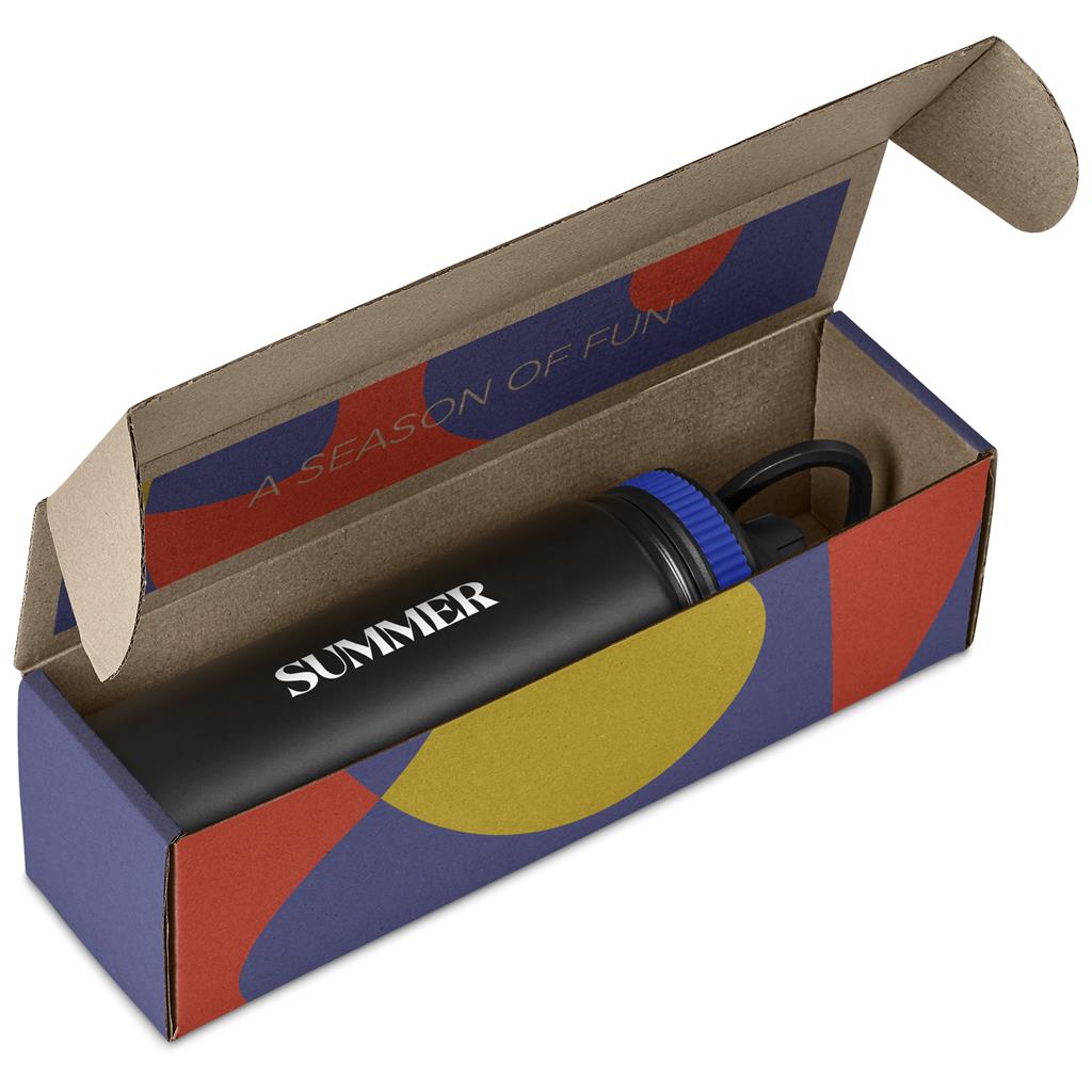 Romero Bottle in Bianca Custom Gift Box BLUE - Bottles Flasks And Tall Tumblers In Boxes,Custom Packaging