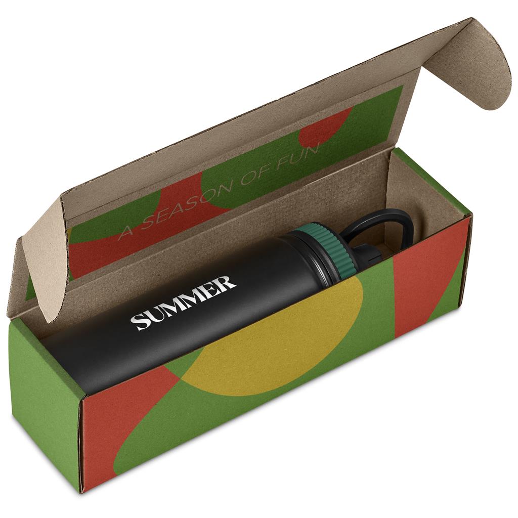 Romero Bottle in Bianca Custom Gift Box GREEN - Bottles Flasks And Tall Tumblers In Boxes,Custom Packaging