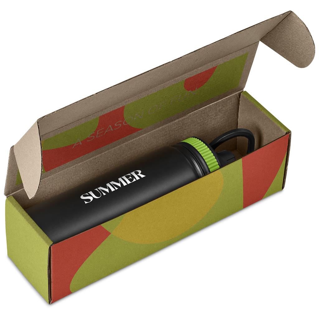 Romero Bottle in Bianca Custom Gift Box LIME - Bottles Flasks And Tall Tumblers In Boxes,Custom Packaging