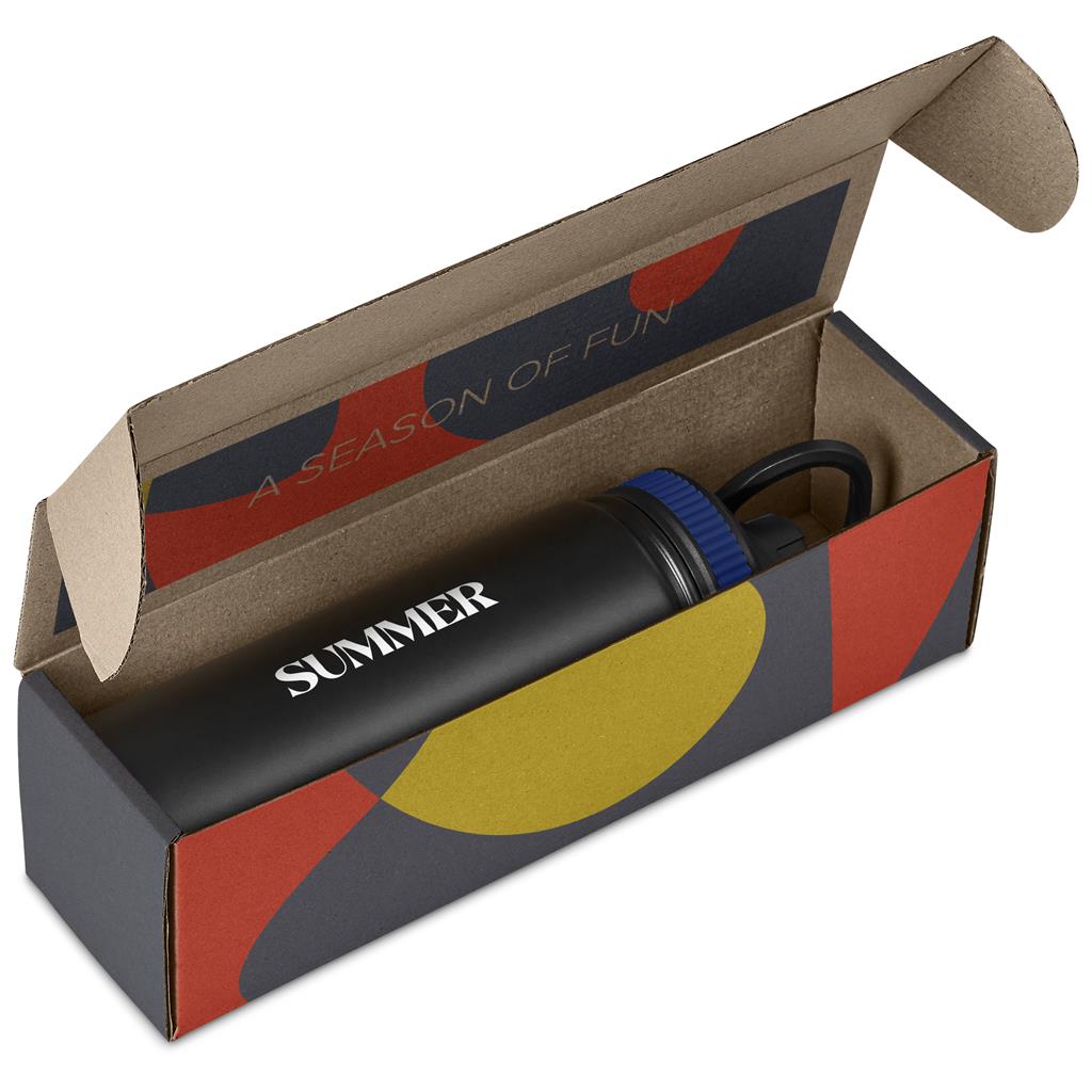 Romero Bottle in Bianca Custom Gift Box NAVY - Bottles Flasks And Tall Tumblers In Boxes,Custom Packaging