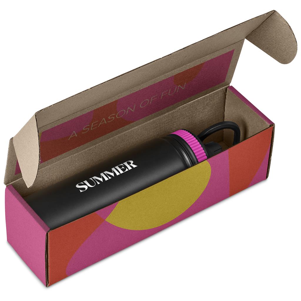 Romero Bottle in Bianca Custom Gift Box PINK - Bottles Flasks And Tall Tumblers In Boxes,Custom Packaging