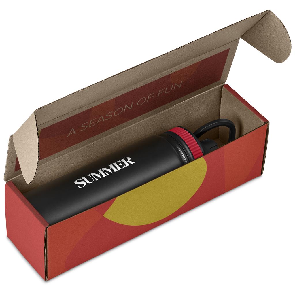 Romero Bottle in Bianca Custom Gift Box RED - Bottles Flasks And Tall Tumblers In Boxes,Custom Packaging
