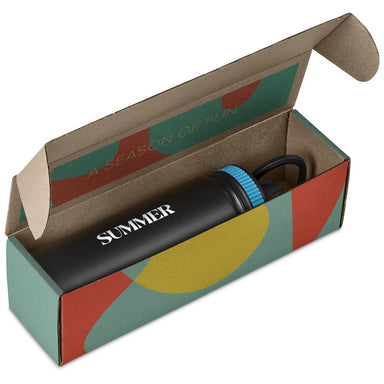 Romero Bottle in Bianca Custom Gift Box TURQUOISE - Bottles Flasks And Tall Tumblers In Boxes,Custom Packaging