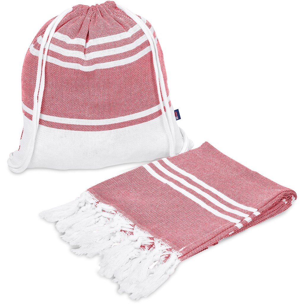 Santa Cruz Cotton-Rich Beach Towel & Drawstring Bag - Beach,Glamorous Ideas,Ideas for Summer,Ideas the Beach,Outdoor and Leisure
