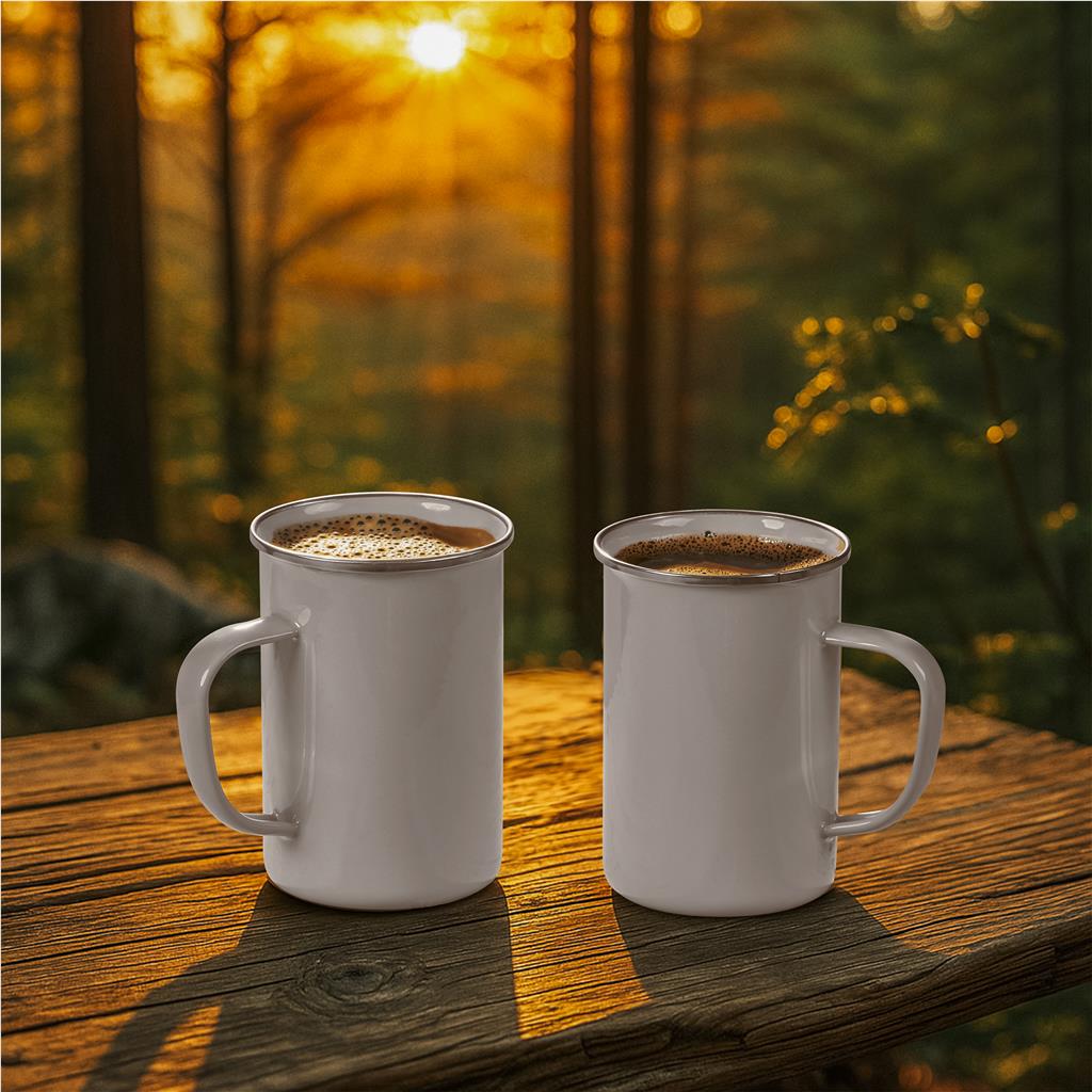 Satara Enamel Coffee Mug – 600ml - Drinkware,Mugs,Drinkware,Heritage Day