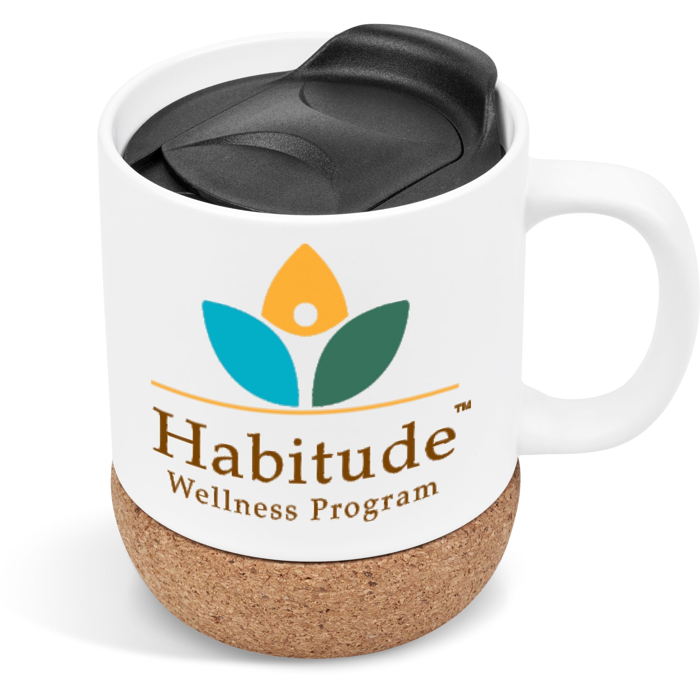 Serendipio Sienna Cork Sublimation Mug-Solid White-SW