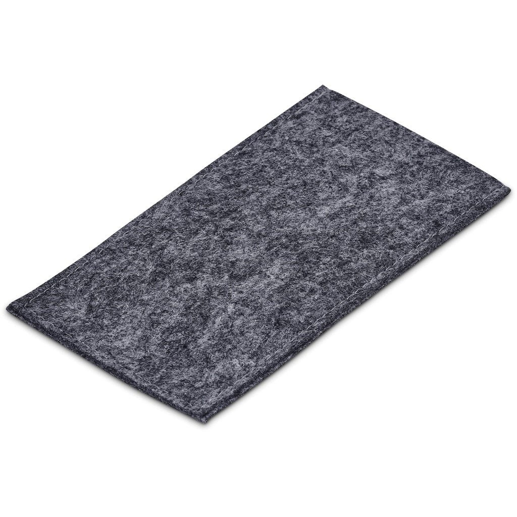 Shedo Recycled PET Felt Glasses Pouch GREY - Promotional Giveaways,Promotional Giveaways,Recycled Products,Ideas for Summer,Ideas