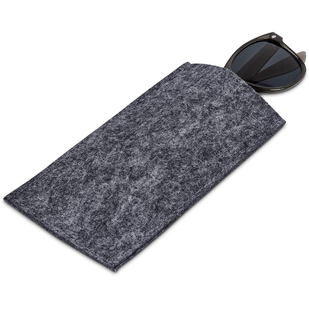 Shedo Recycled PET Felt Glasses Pouch GREY - Promotional Giveaways,Promotional Giveaways,Recycled Products,Ideas for Summer,Ideas