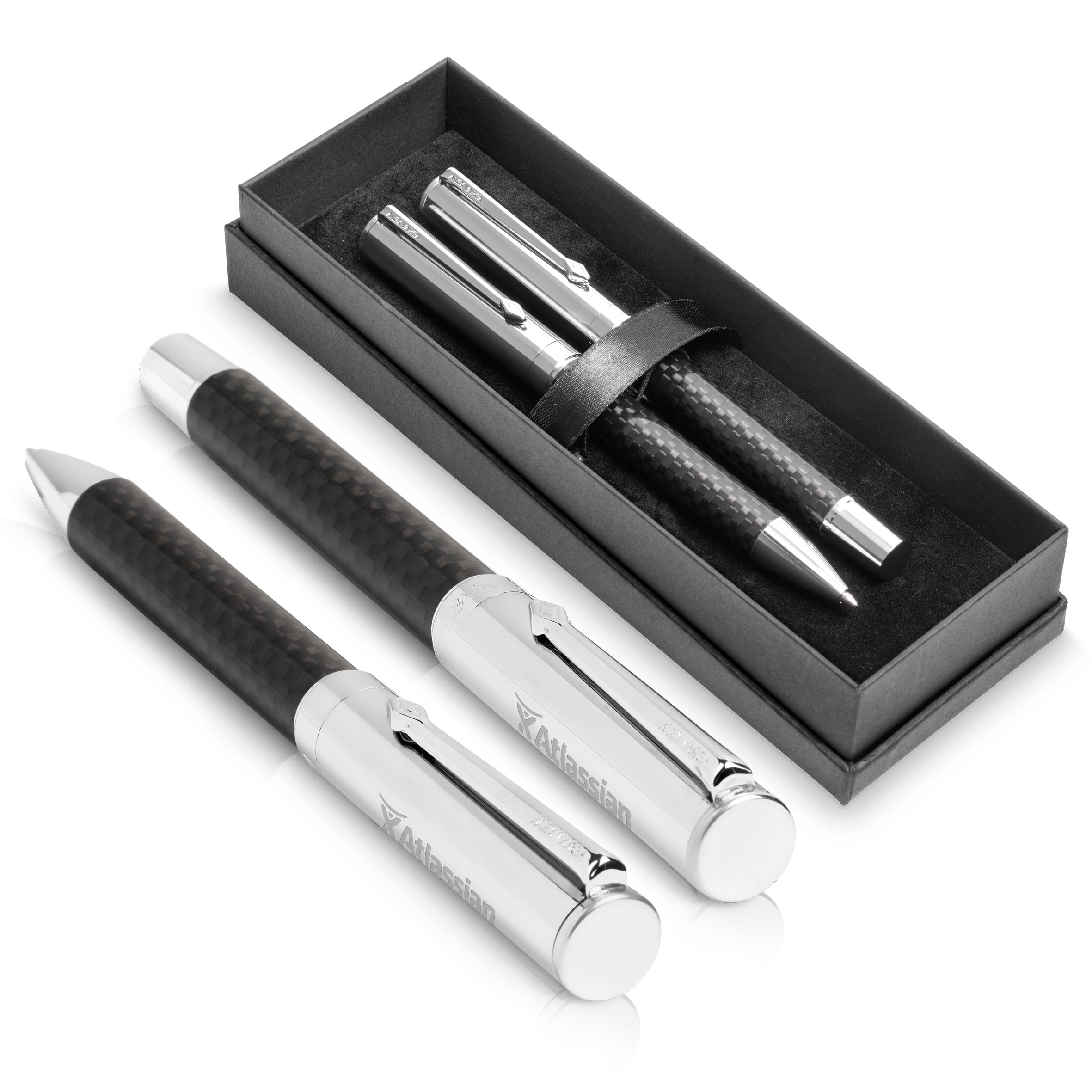 Sirius Ball Pen & Rollerball Set Black / BL - Pens