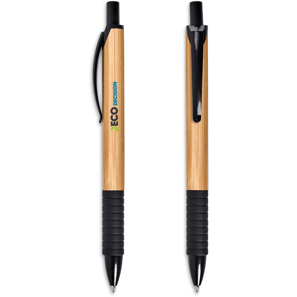 Sora Bamboo Ball Pen - Black - Pens