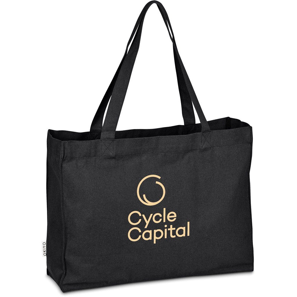 Subarashi Recycled Canvas Tote BLACK - Eco-Friendly Bags,Shoppers and Totes,Cotton Products,Bags,Bags,Recycled Bags