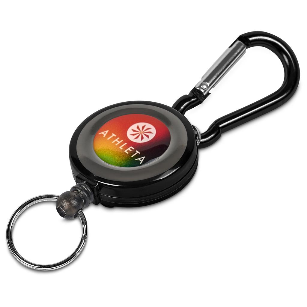 Swipe Retractable Badge Reel with Carabiner BLACK - Lanyards,Lanyards,Lanyards