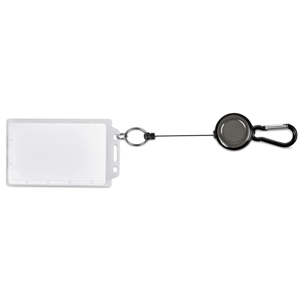 Swipe Retractable Badge Reel with Carabiner BLACK - Lanyards,Lanyards,Lanyards