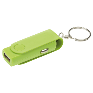 Swivel Phone Car Charger Keychain Green / STD / Last Buy - Keychains