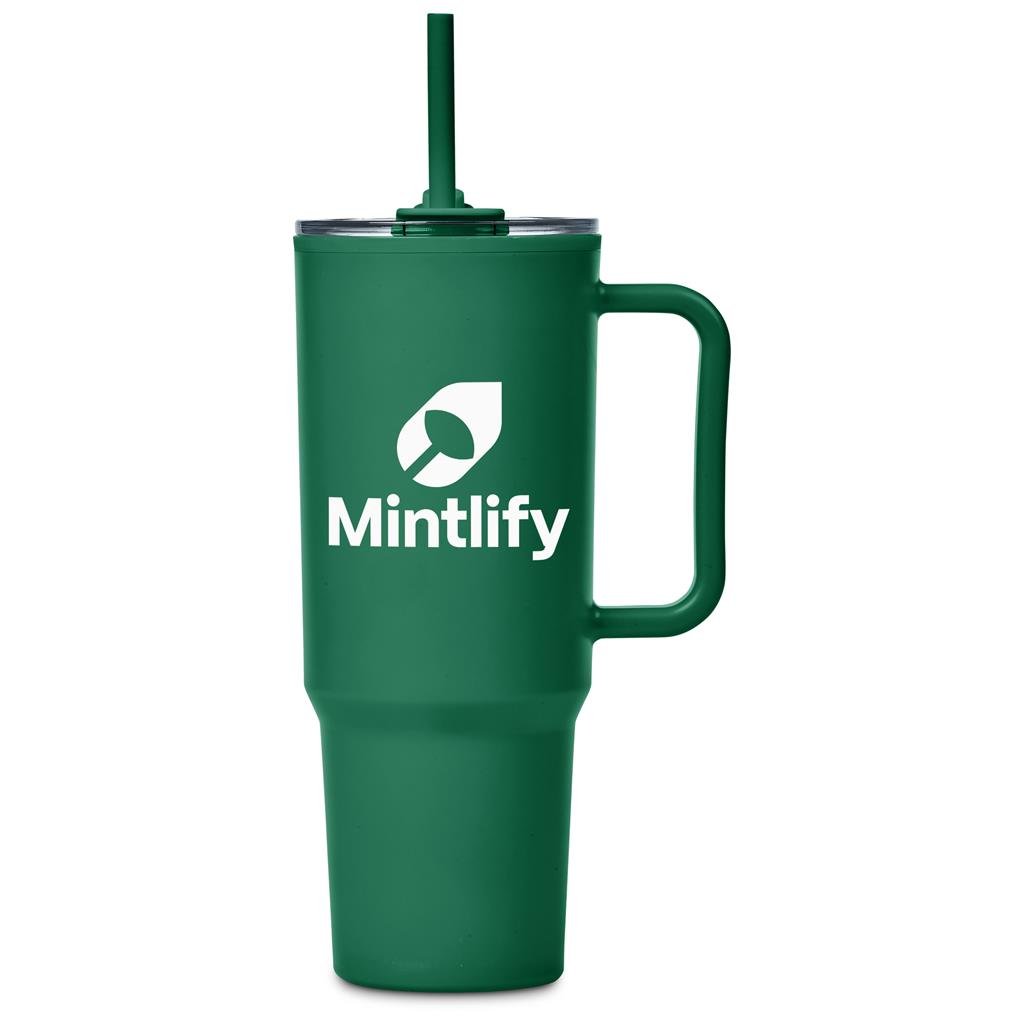 Texas Plastic Double-Wall Mug – 1.2 Litre GREEN - Travel Mugs and Tumblers,Ideas for Summer,Drinkware