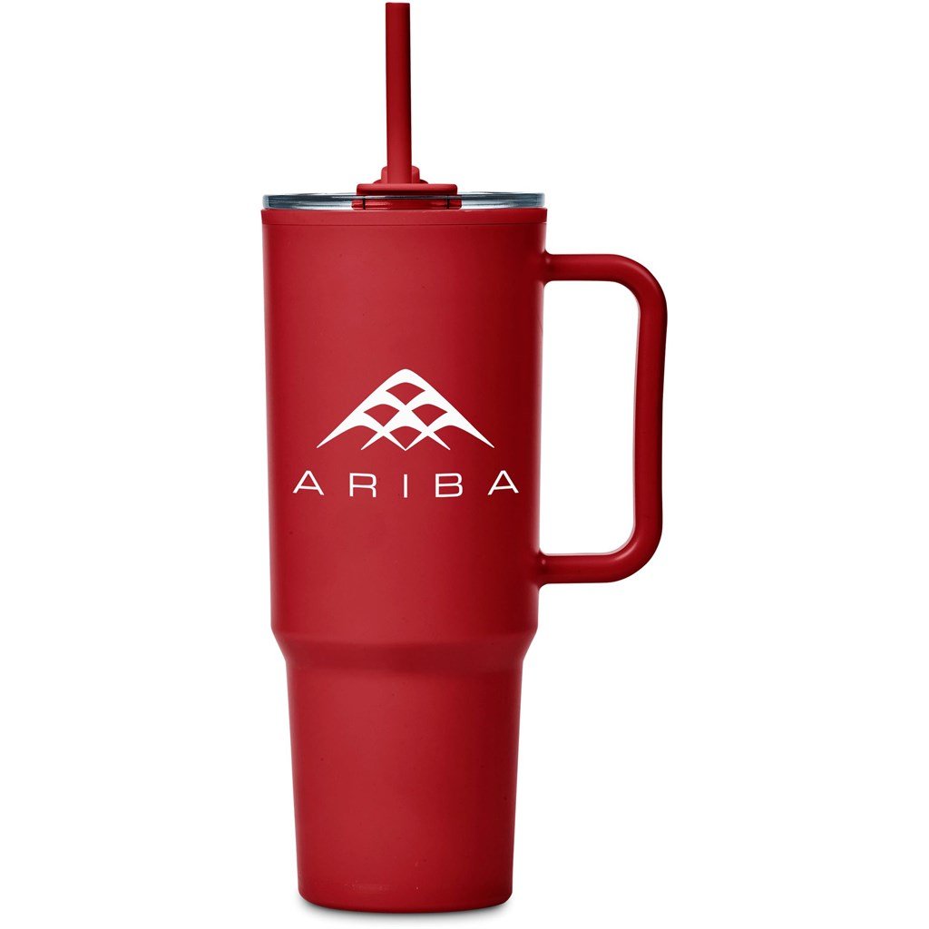 Texas Plastic Double-Wall Mug – 1.2 Litre RED - Travel Mugs and Tumblers,Ideas for Summer,Drinkware