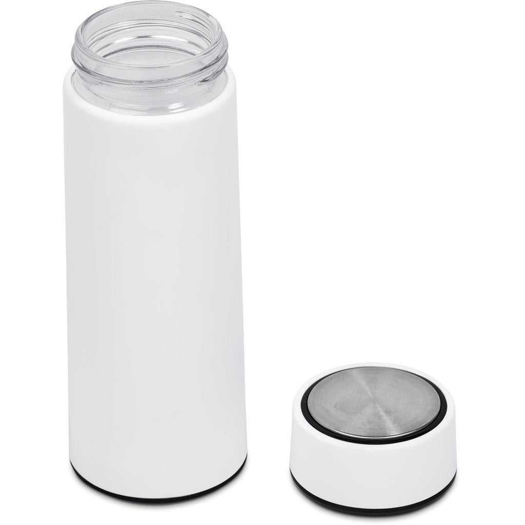 Tiesto Glass & Plastic Double-Wall Water Bottle - 400ml