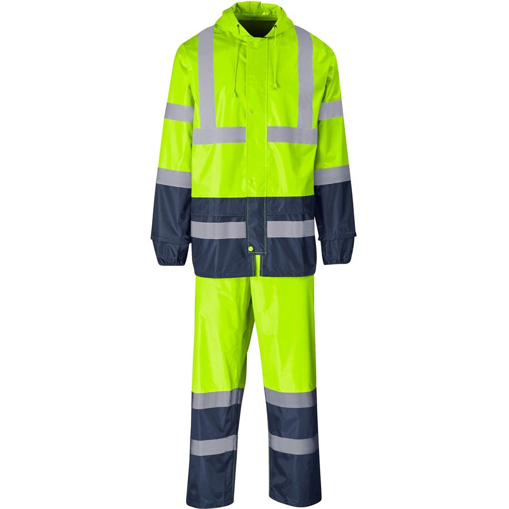 Torrent Two-Tone Hi-Viz Ref Polyester/PVC Rainsuit 2XL / Lime / L