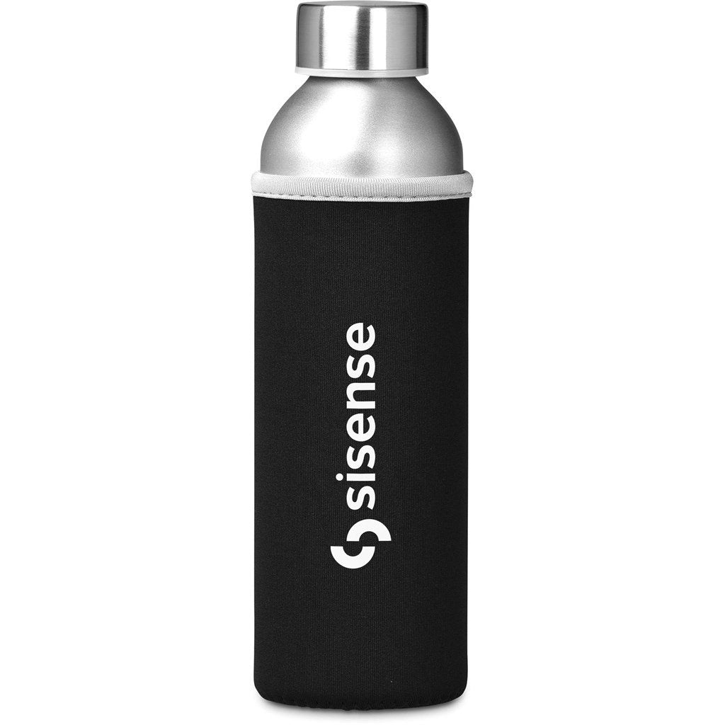 Tosla Recycled Aluminium Water Bottle - 650ml BLACK - Bottles,Recycled Drinkware