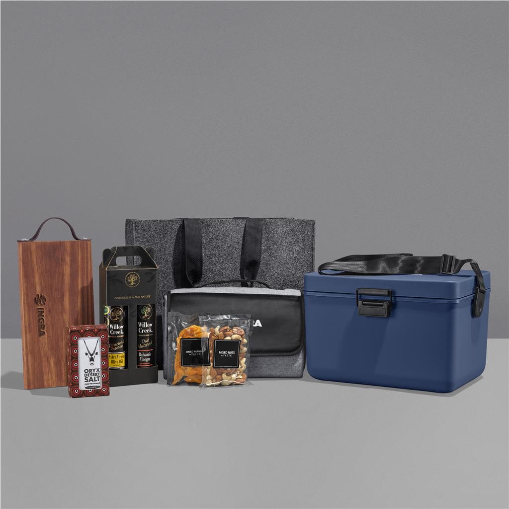 Trailside Treasure Hamper NAVY - Premium Hampers,Outdoor Hampers
