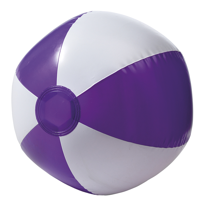 Two Tone Inflatable Beach Ball Purple / STD / Regular - Outdoor