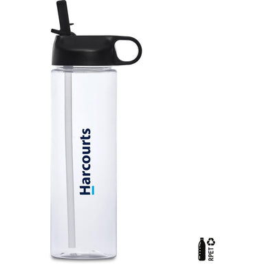 Valdivia Recycled PET Water Bottle-750ml BLACK - Bottles,Recycled Products,Recycled Drinkware,Drinkware