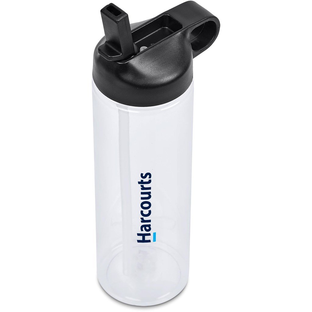Valdivia Recycled PET Water Bottle-750ml BLACK - Bottles,Recycled Products,Recycled Drinkware,Drinkware