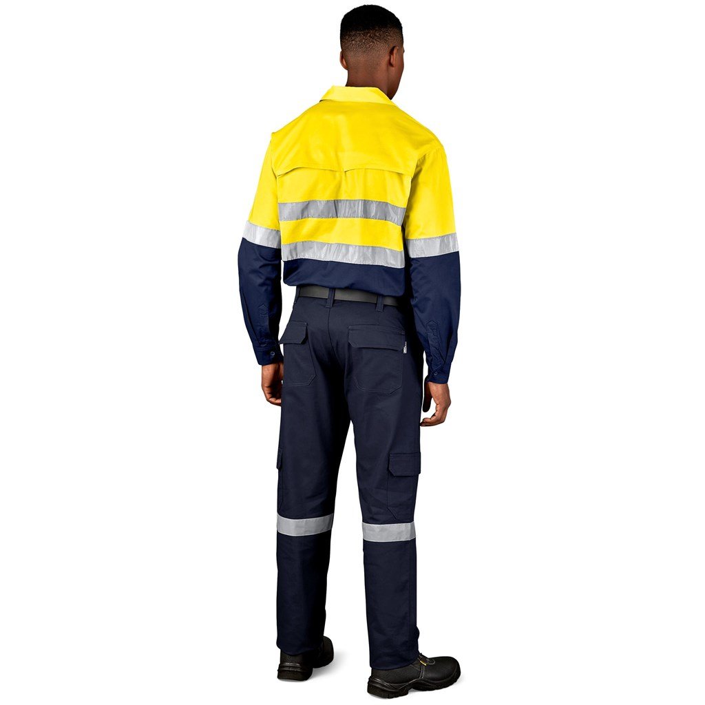 Vented Two-Tone Reflective Work Shirt - Shirts & Tops