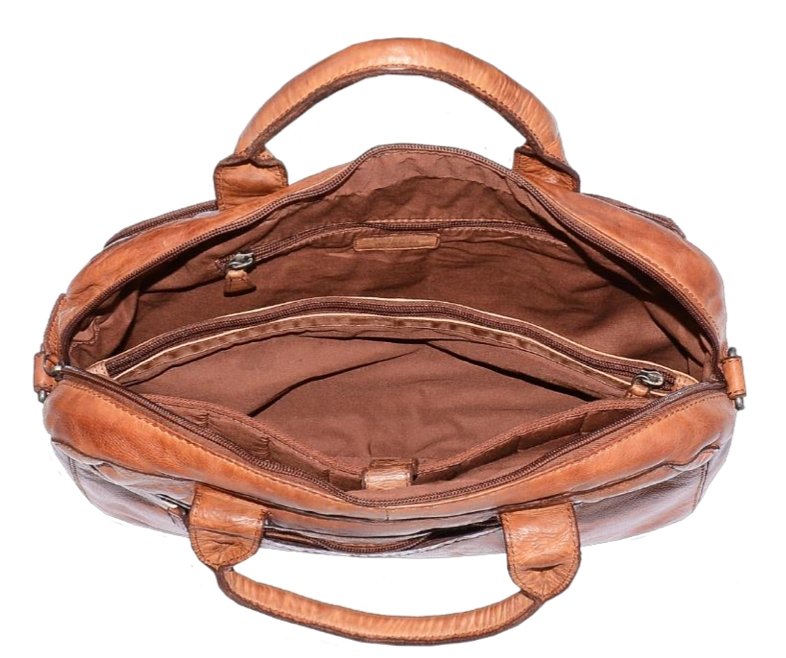 Vintage Leather 13" Laptop Bag | Camel-