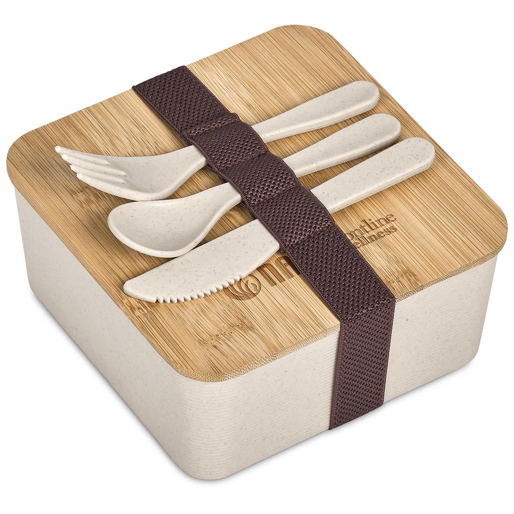 Wani Wheat Straw & Bamboo Lunch Box NATURAL - Foodware,Eco-Friendly,Bamboo Products,Wheat Products,Ideas for Work,Coolers and Lunchware