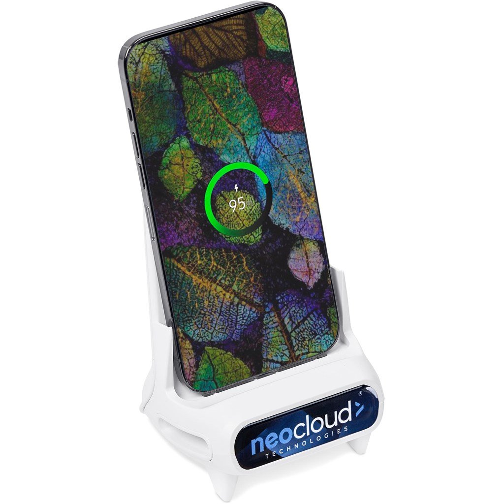 Wingback Wireless Charging Phone Stand SOLID WHITE - Chargers,Technology