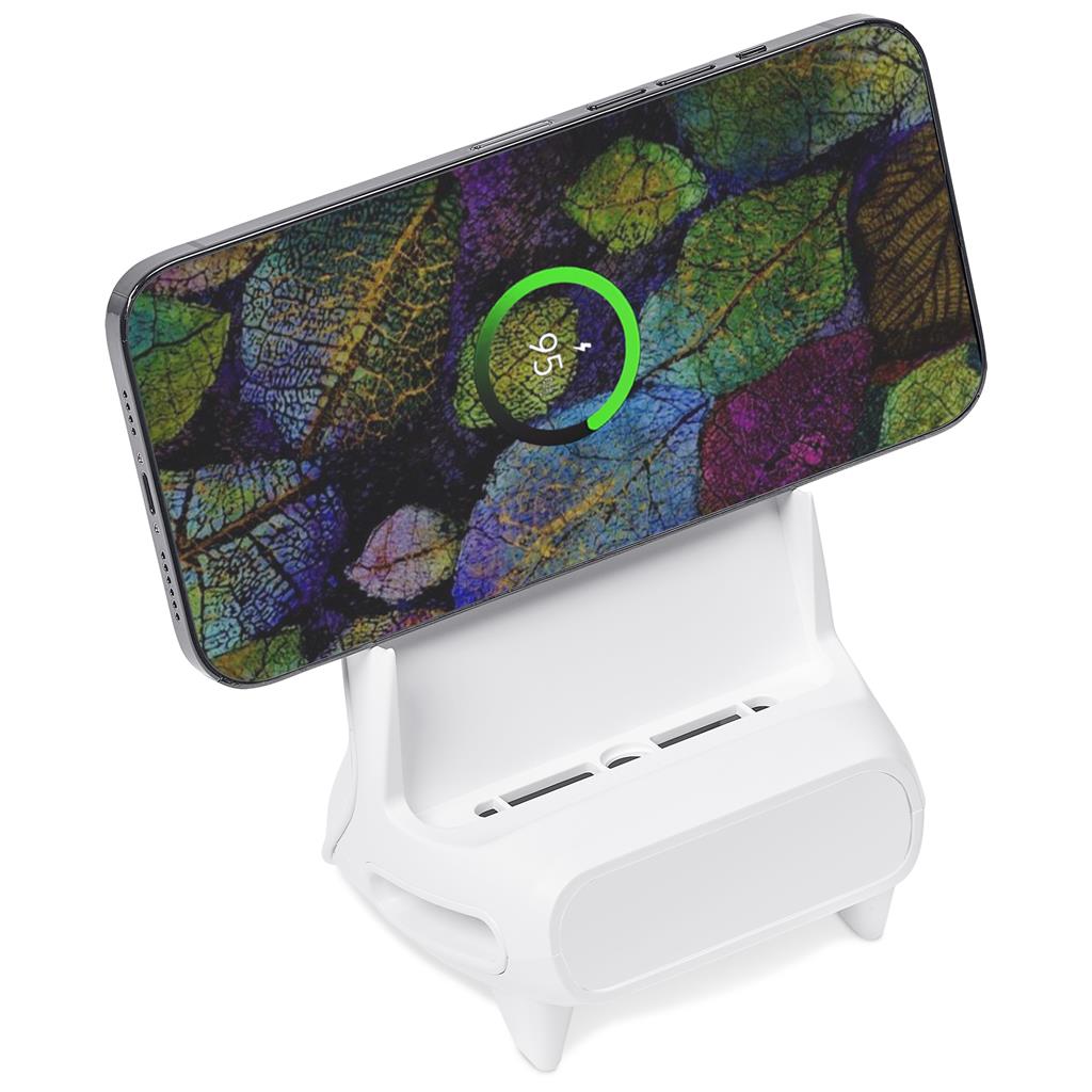 Wingback Wireless Charging Phone Stand SOLID WHITE - Chargers,Technology