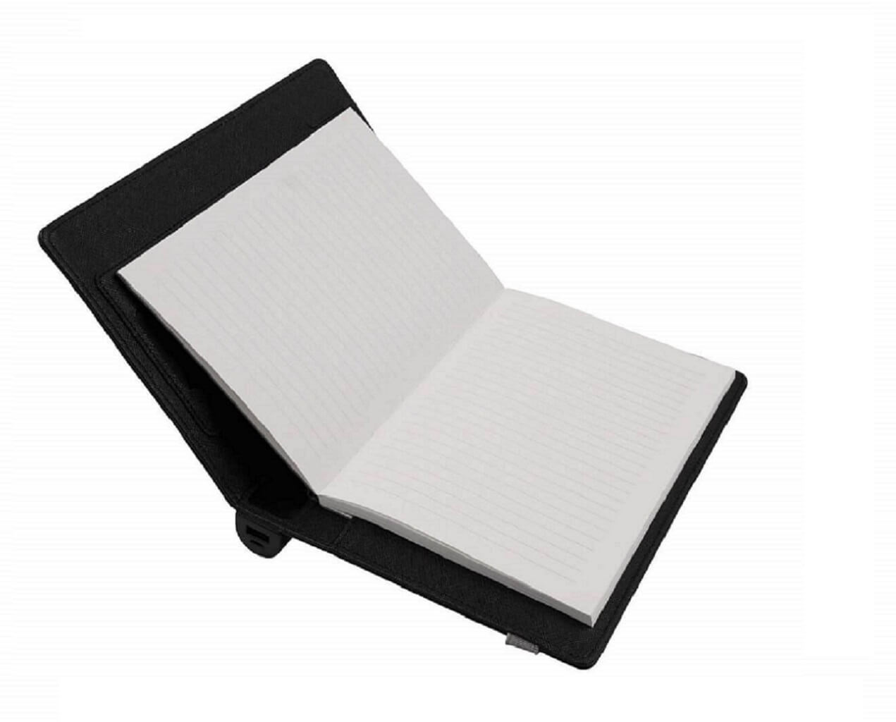 Open view of The Notebook in the power bank notebook set