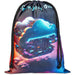 Custom Pacific Maxi Polyester Drawstring Pouch BLACK - Bags and Backpacks,Custom Backpacks