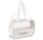Eva & Elm Chanelle Midi Toiletry Cosmetic Bag Cream / CM