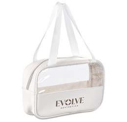 Eva & Elm Chanelle Midi Toiletry Cosmetic Bag Cream / CM