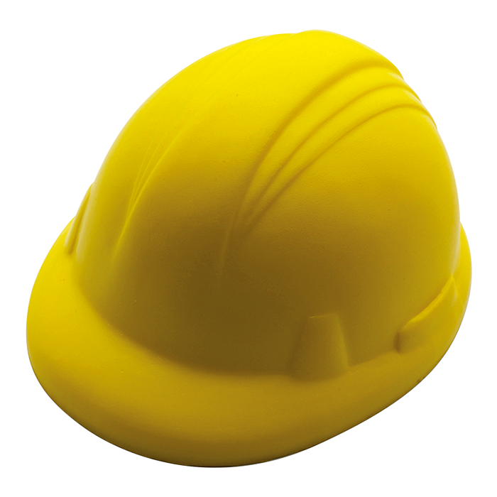 Hard Hat Shaped Stress Ball Yellow / STD / Regular - Office Accessories