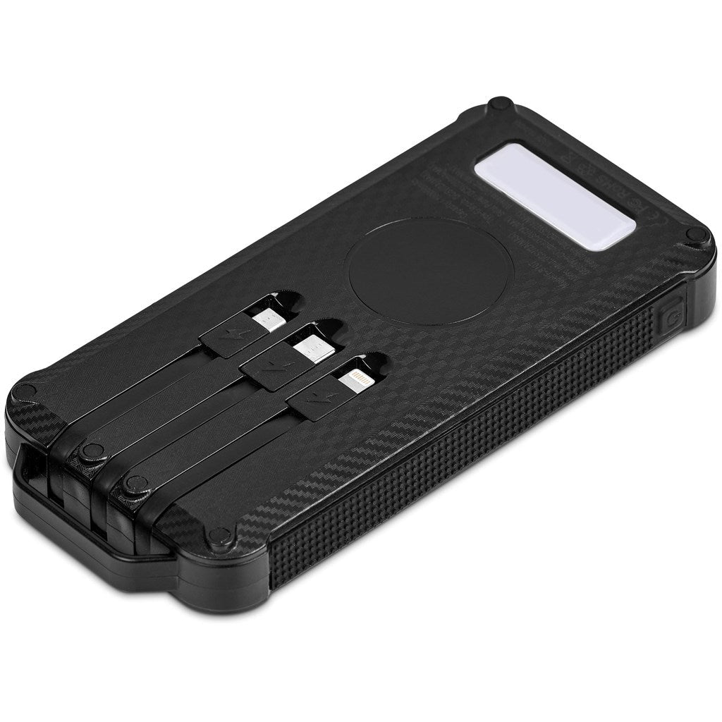 Heaven Wireless Charging Solar Power Bank - 10,000mAh Black / BL - Adapters & Chargers